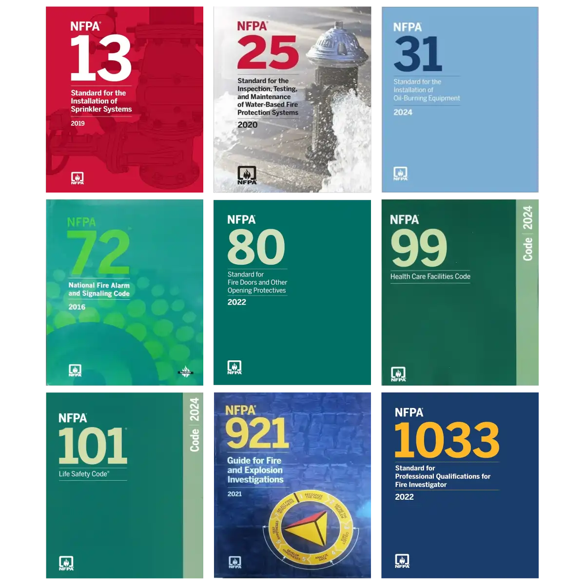 NFPA Comprehensive Bundle – Sprinkler, ITM, Oil-Burning, Alarm, Doors, Health Care, Life Safety, Fire Investigation & More