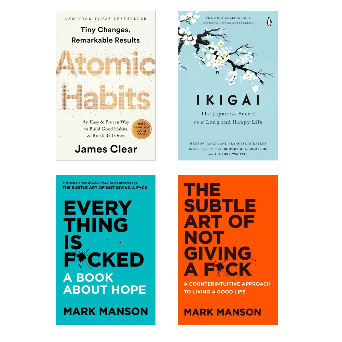 Life Upgrade Book Set: 4 Bestsellers on Habits, Money, Mindset & Meaning - Paperback