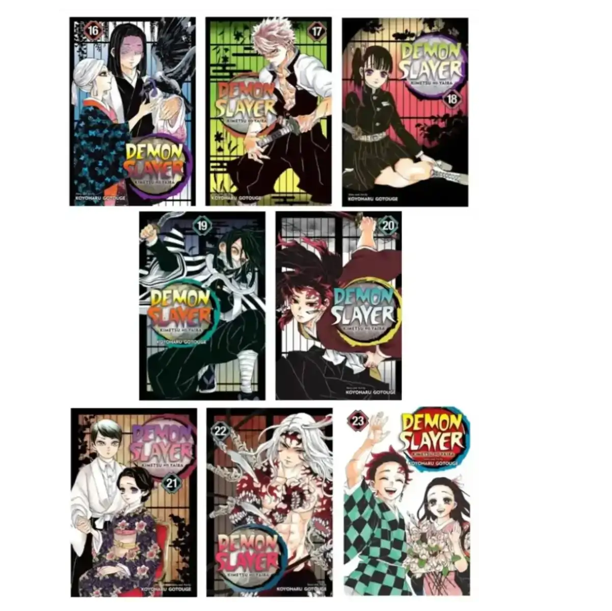 Demon Slayer: Kimetsu no Yaiba Manga Series 8-Book Collection Set IV (Vol.16 to Vol.23) - Paperback