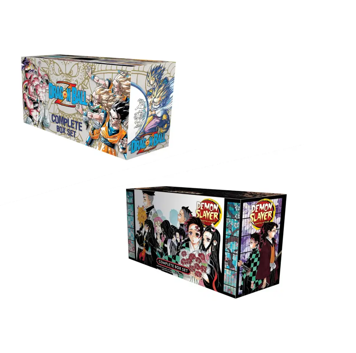 Combo of the Complete Box Set of Demon Slayer: Kimetsu no Yaiba and the Complete Box Set of Dragon Ball Z - (PB)