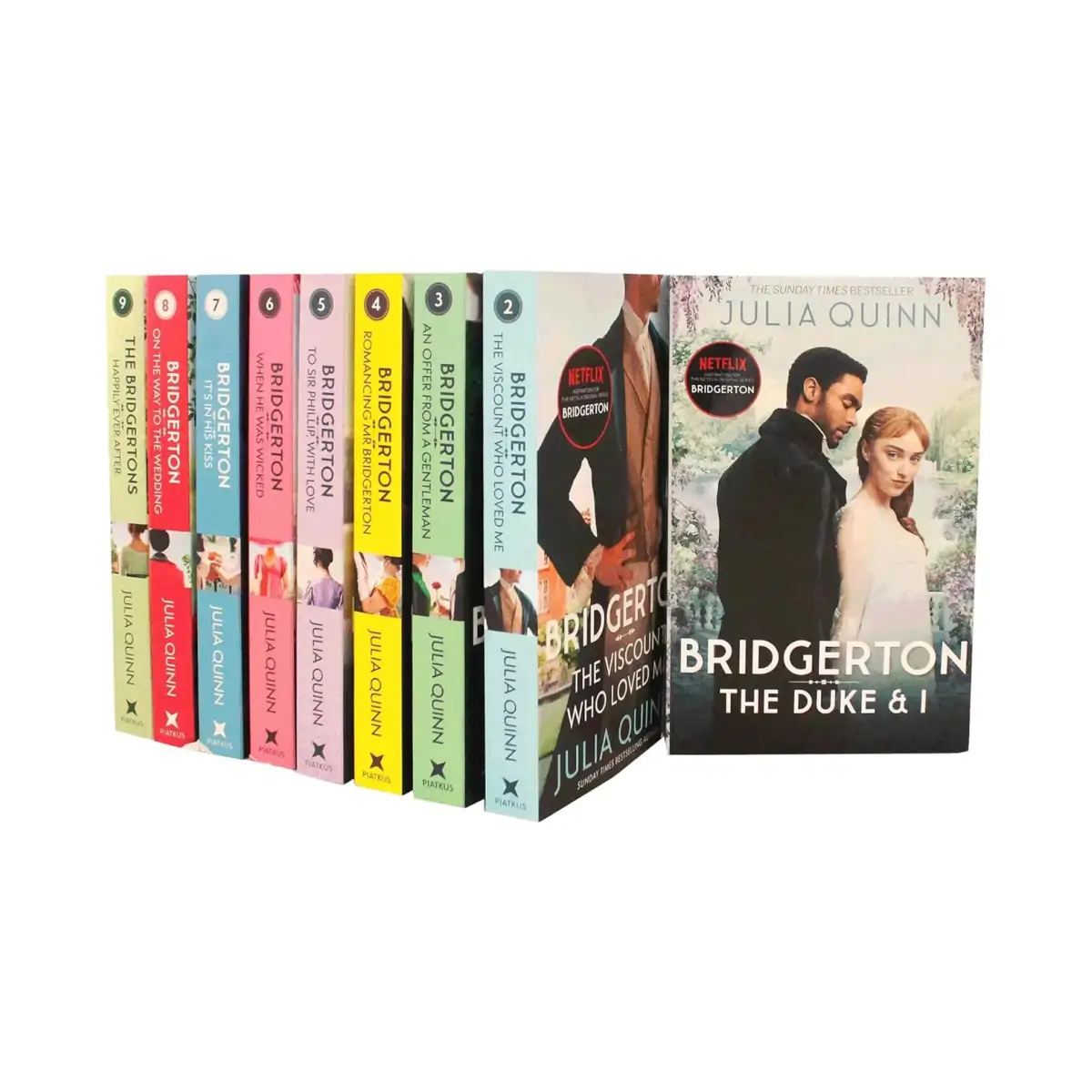 Bridgerton Family Book Series Complete Books 1 - 9 Collection Set by Julia Quinn