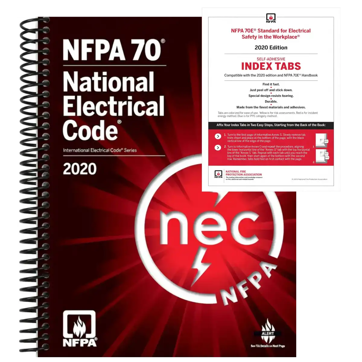 NFPA 70 National Electrical Code 2020 Spiral-Bound + Index Tab – Official Edition