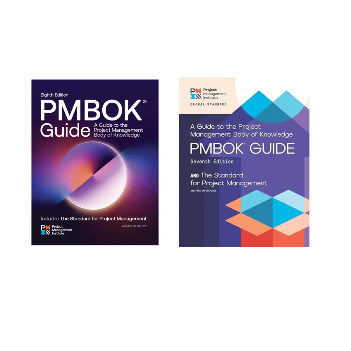 Combo of A Guide to the Project Management Body of Knowledge (PMBOK® Guide) ― 7th and 8th Edition (The Standard for Project Management) - Paperback