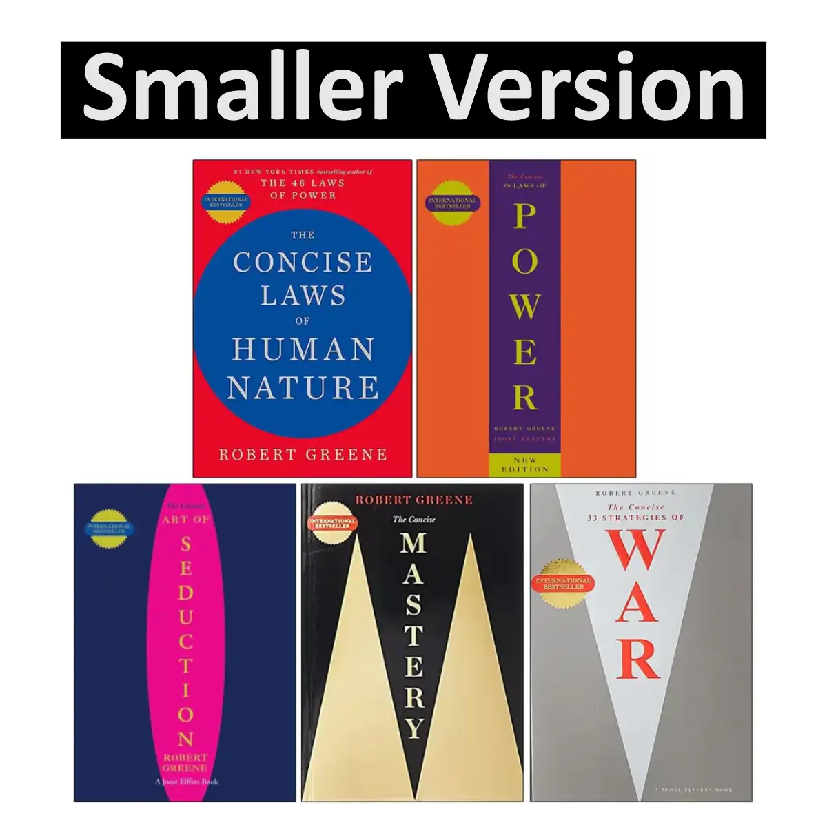 The Modern Machiavellian Series 5 Books Collection Set By Robert Greene(The Concise Laws of Human Nature, 48 Laws Of Power, Art of Seduction, The Concise Mastery & 33 Strategies of War) - Paperback - ISBN: 9789124236663