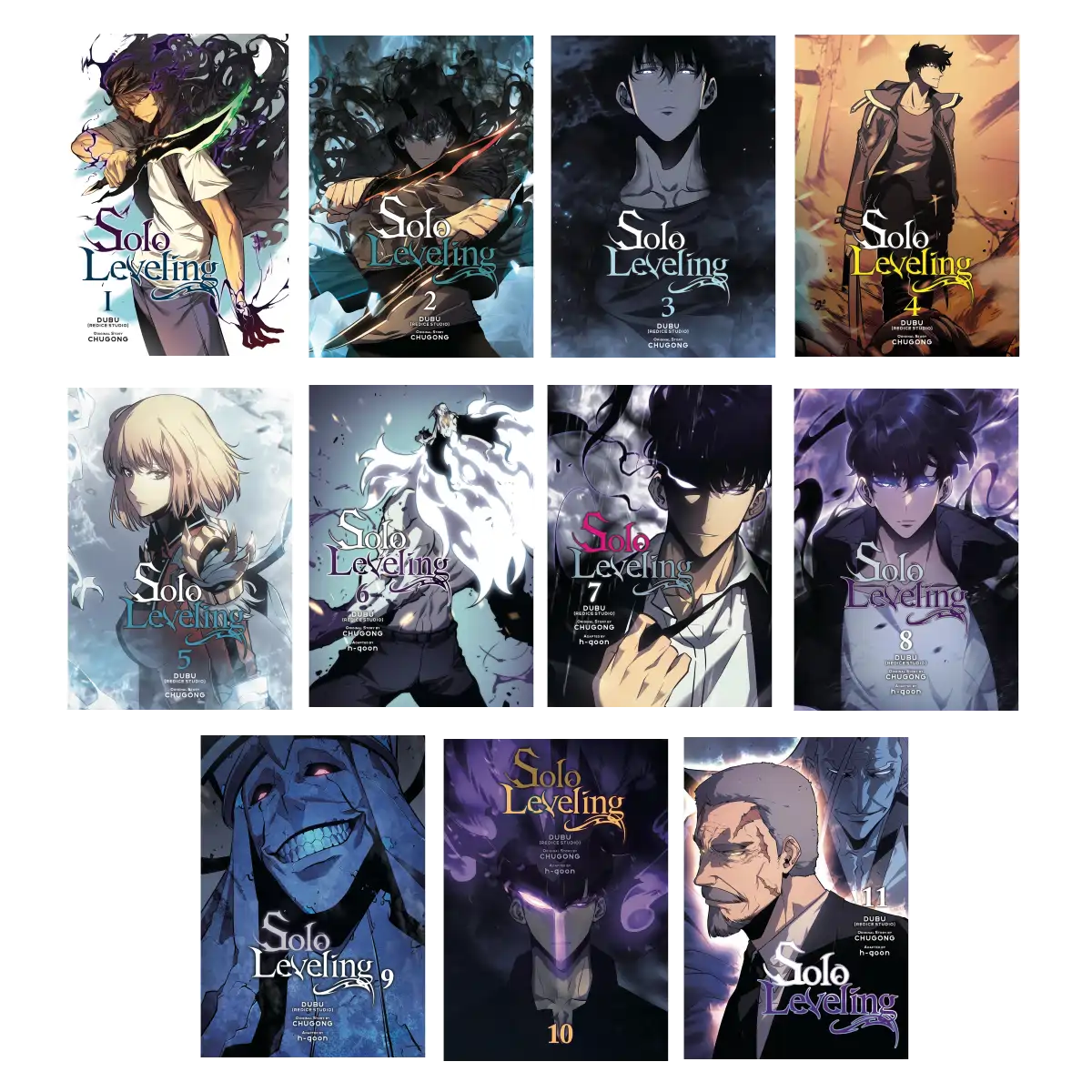 Solo Leveling Manga Series - Vol. 1 to 11 (11 Books Set Collection in Full Color) by Chugong - Paperback