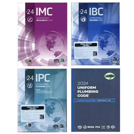 Complete 2024 Building & Fire Standards Bundle (IBC 2024 + IMC 2024 + IPC 2024 + UPC 2024) - (PB)