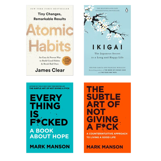 Life Upgrade Book Set: 4 Bestsellers on Habits, Money, Mindset & Meaning - Paperback