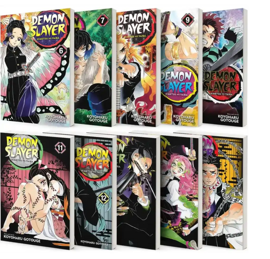 Demon Slayer: Kimetsu no Yaiba (Vol. 6-15) 10 Books Collection Set - Paperback
