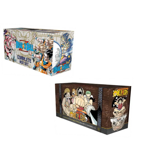 Combo of the Complete Box Set of Dragon Ball Z Complete Box Set and the Complete Box Set of One Piece Box Set: East Blue and Baroque Works, Volumes 1-23 - (PB)