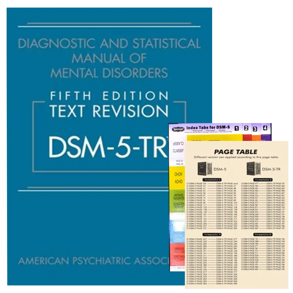 DSM-5-TR™ Manual with Page Table Mapping – (Diagnostic and Statistical Manual of Mental Disorders +  Page Table Tab) - Hardcover