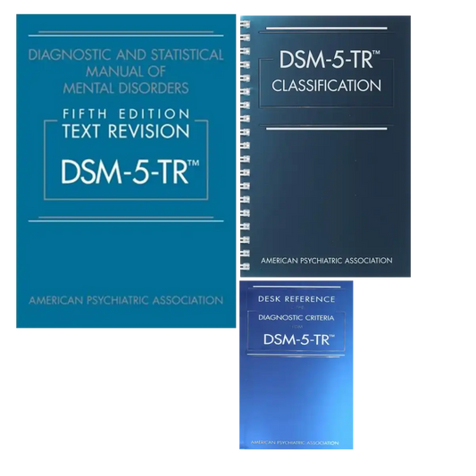 DSM 5 TR Softcover & Desk Reference & Classification Spiral bound Combo Pack - ISBN: 9780890425756 - 9780890425794 - 9780890425831