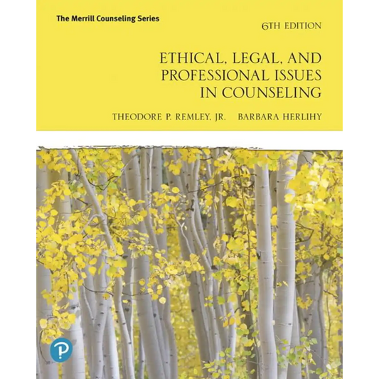 Ethical, Legal, and Professional Issues in Counseling 6th Edition - (Paperback) - ISBN: 9780135183816
