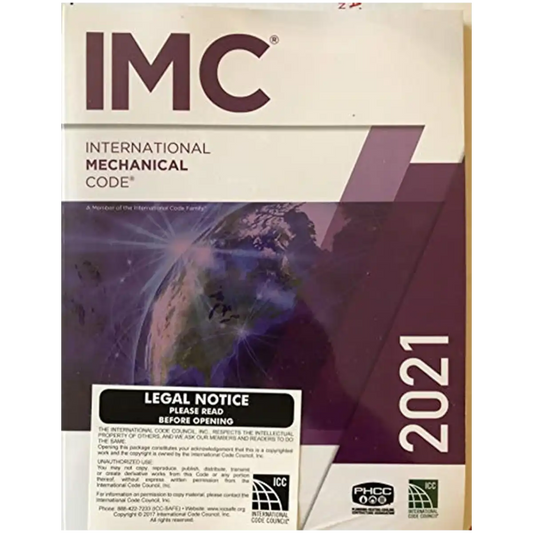 2021 International Mechanical Code (International Code Council Series) - Paperback - ISBN: 9781609839642