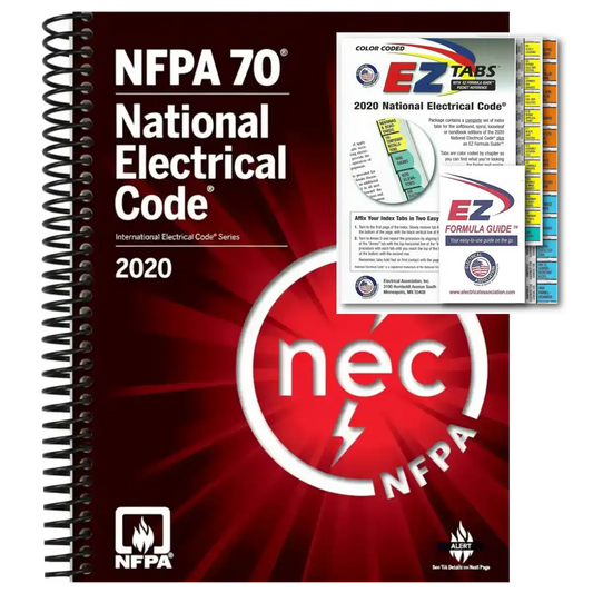 NFPA 70 National Electrical Code 2020 Spiral Bound + EZ Tabs – Official Combo