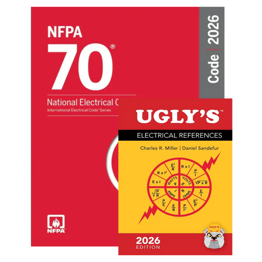 NFPA 70 National Electrical Code 2026 + Ugly’s Electrical References 2026 Edition – Official Combo