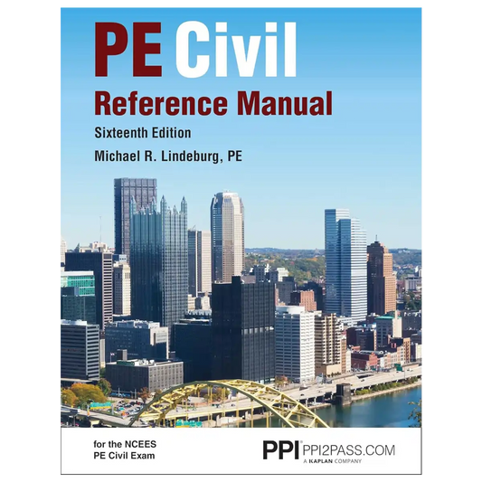 PE Civil Reference Manual: A Comprehensive Civil Engineering Review Book 16th Edition - Hardcover - ISBN: 9781591265702