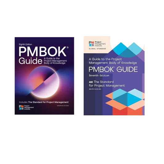 Combo of A Guide to the Project Management Body of Knowledge (PMBOK® Guide) ― 7th and 8th Edition (The Standard for Project Management) - Paperback