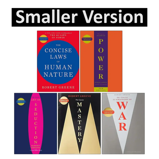 The Modern Machiavellian Series 5 Books Collection Set By Robert Greene(The Concise Laws of Human Nature, 48 Laws Of Power, Art of Seduction, The Concise Mastery & 33 Strategies of War) - Paperback - ISBN: 9789124236663