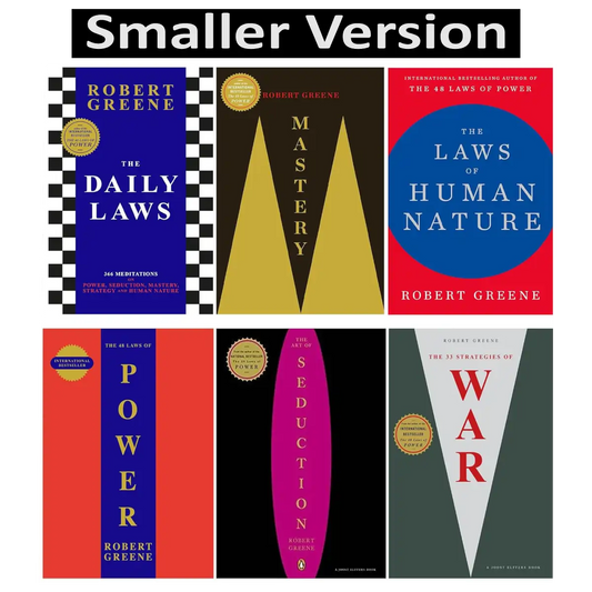 Robert Greene 6 Books Collection Set (The Daily Laws, The Concise Laws of Human Nature, 48 Laws Of Power, Art of Seduction, The Concise Mastery & 33 Strategies of War) - Paperback - ISBN: 9780453812474