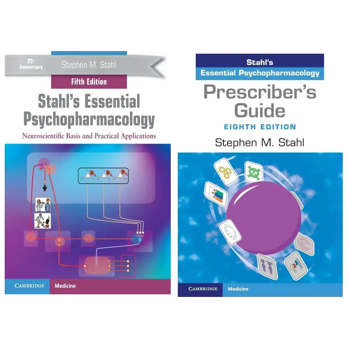 Stahl’s Essential Psychopharmacology 5th Edition + Prescriber’s Guide 8th Edition – Official Cambridge Medicine Bundle