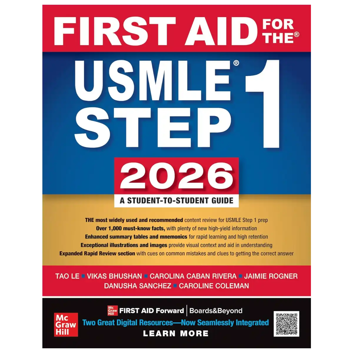 First Aid for the USMLE Step 1 2026 36th Edition - ISBN: 9781264775781